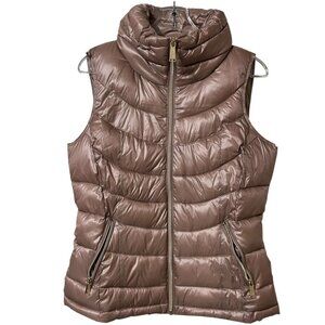 NWT Calvin Klein Shiny Blossom Puffer Vest w/ Pockets - Women's Size Medium